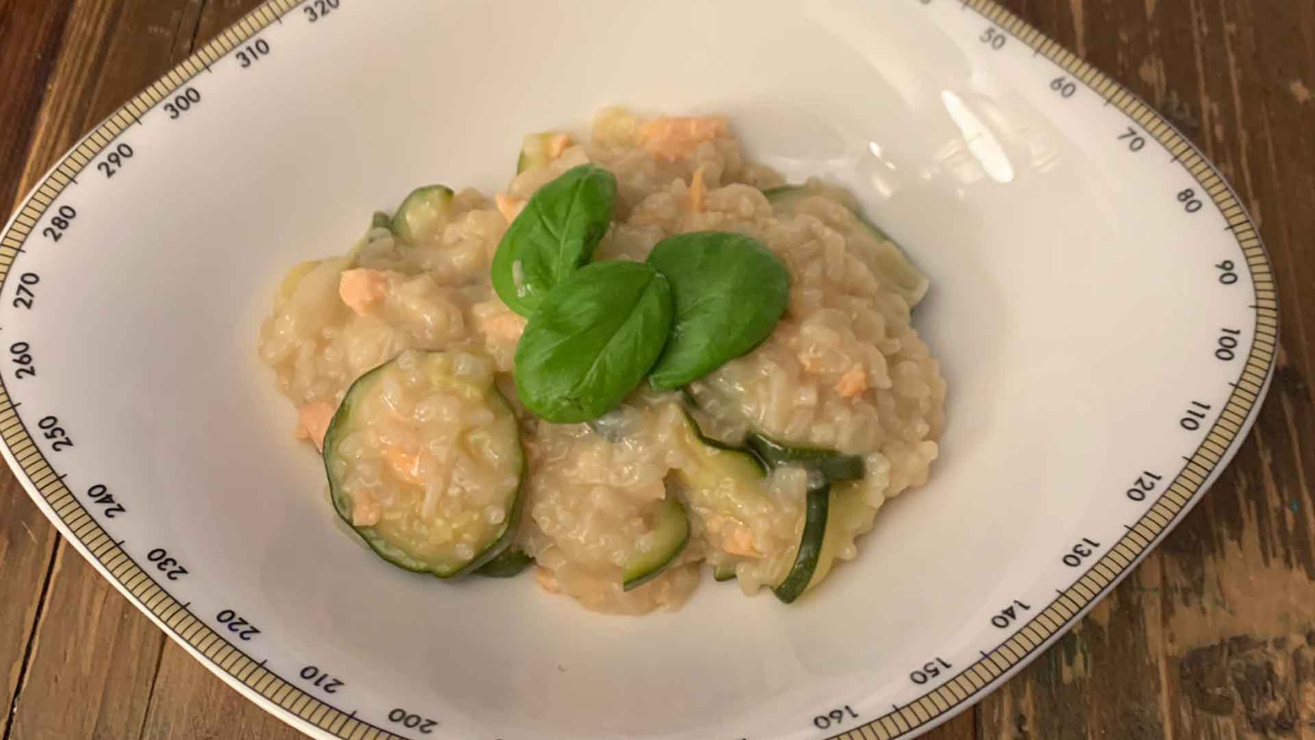 Zucchini-Lachs-Risotto