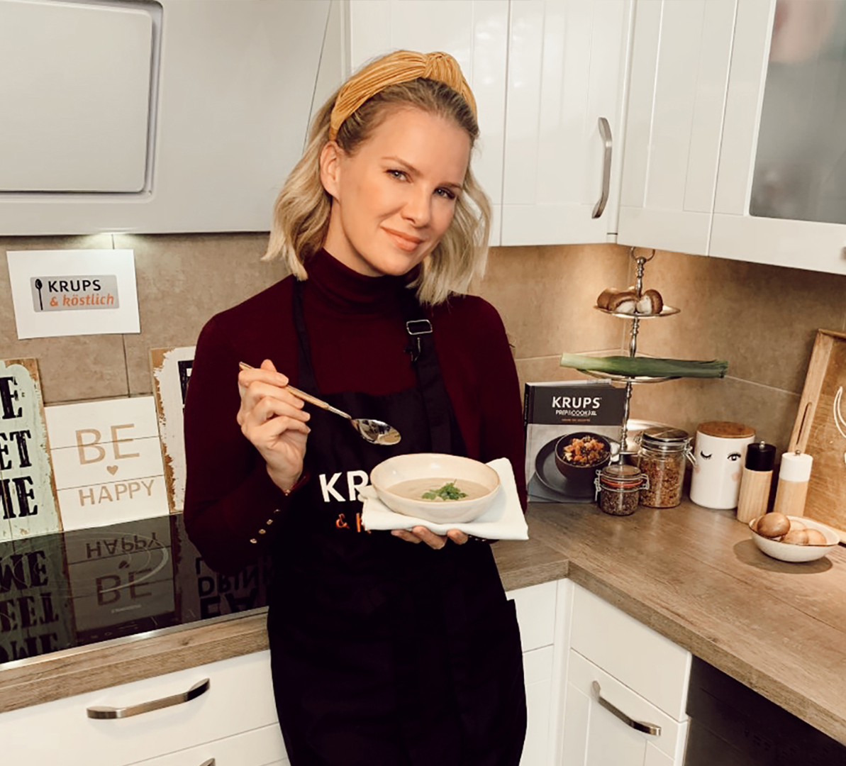 Monica Ivancan mit KRUPS kochen